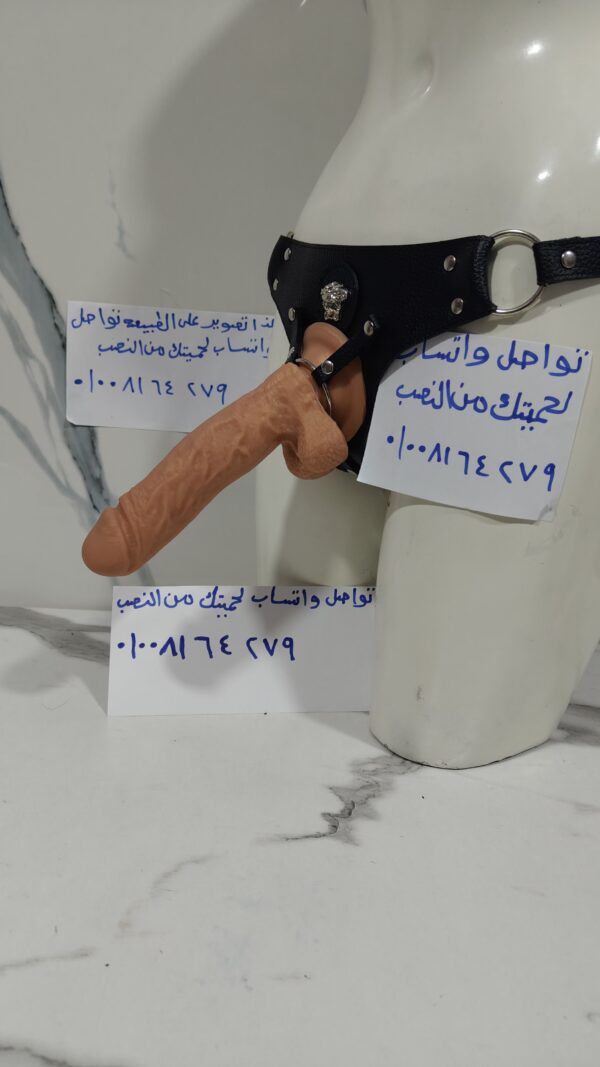 ⁦قضيب صناعي سيلكون طبي 20 عرض 3.7 سم⁩ - الصورة ⁦2⁩
